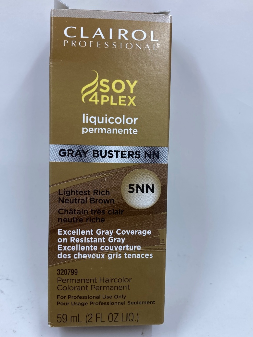 Clairol Hair Color 5NN Soy 4Plex Gray Busters NN liquicolor 2oz NIB